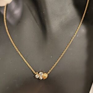 Kurt Geiger Gold Clover and Heart Pendant Necklace